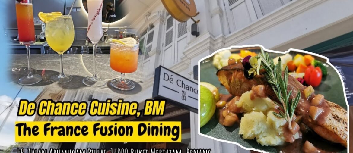 De Chance Cuisine, BM – France Fusion Dining De Chance Cuisine, BM - France Fusion Dining