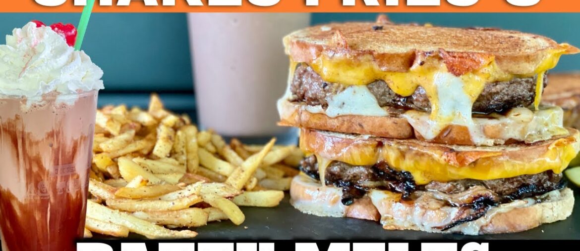 DINER FOOD on the Griddle - Patty Melts, French Fries, & Chocolate Milkshakes!