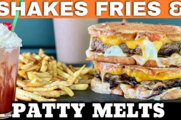 DINER FOOD on the Griddle - Patty Melts, French Fries, & Chocolate Milkshakes!