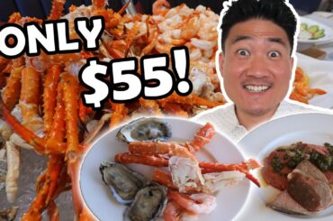 All You Can Eat PRIME RIB and KING CRAB at LA's BEST BRUNCH BUFFET!