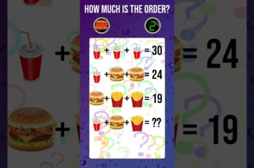 brainticklers How Much is the Order? #puzzle #puzzlegame #braingames