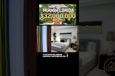 Miami's $32 Million Mansion - Ultimate Waterfront Residence! #luxurylifestyle #shorts #luxuryhomes