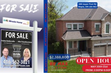 348 Upper Post Rd Vaughan Ontario For Sale