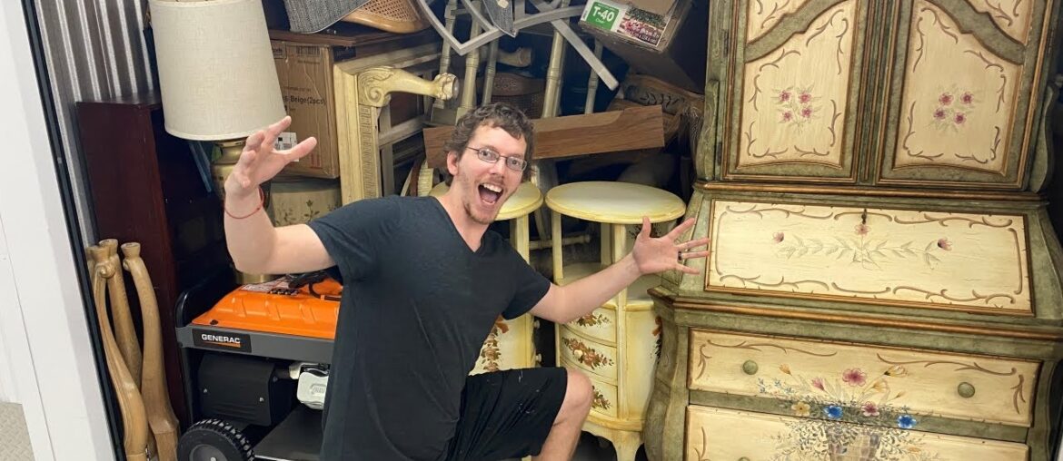 800 Miles for THE BEST Abandoned Storage Unit! Vintage French Country! - Treasure Boy Ep. 14