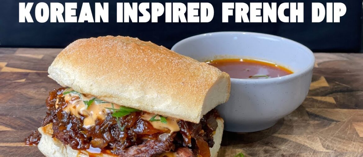 Korean Inspired French Dip Sandwich Korean Inspired French Dip Sandwich