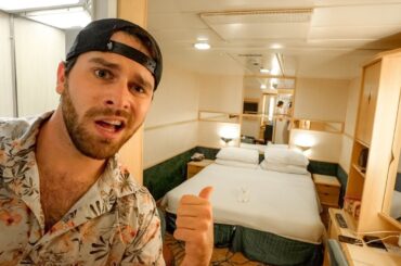 I Stayed Inside A 90’s Designed Interior Cabin For The First Time On A Cruise Ship.. Our Day At Sea