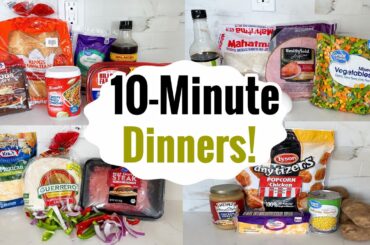 5 New & Delicious 10 Minute Dinners | Perfect For EASY Cheap Weeknight Meals! | Julia Pacheco