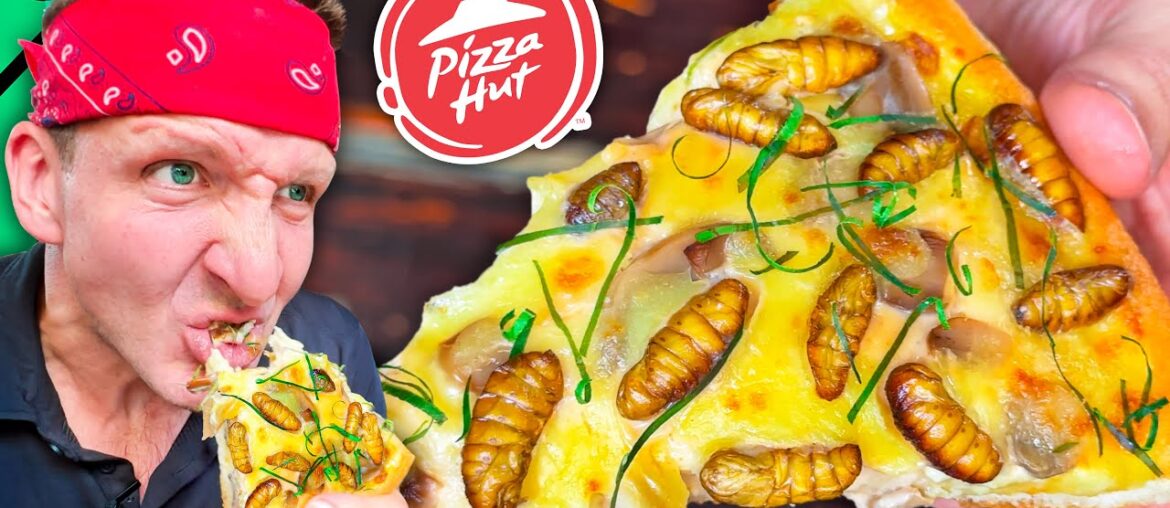 Pizza Hut Vietnam Creates Worm Pizza!! Asia’s Wildest Pizzas!!