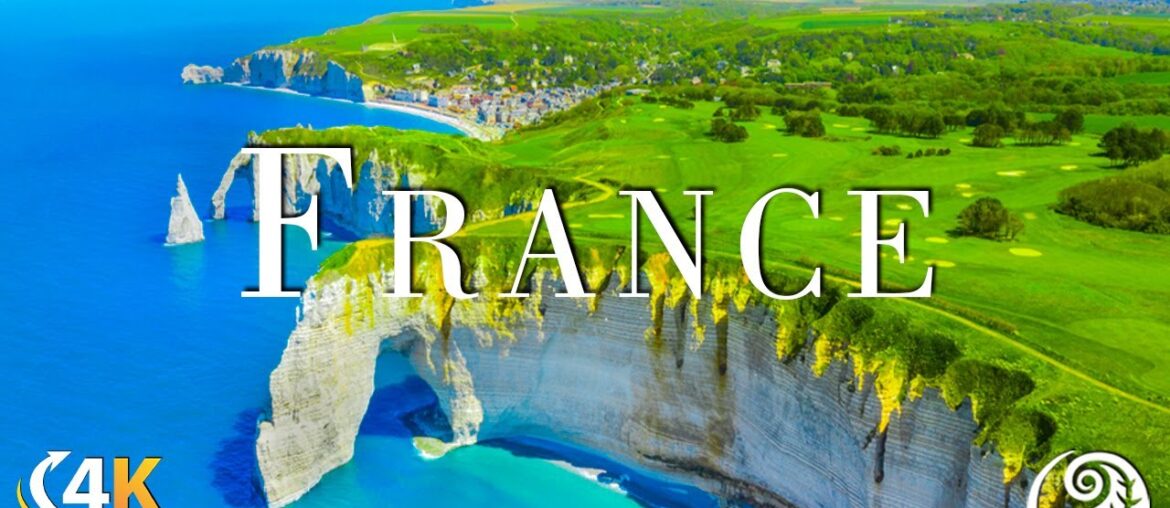 Aerial View Of FRANCE 4K - Enjoying Beautiful Nature With Relaxing Music