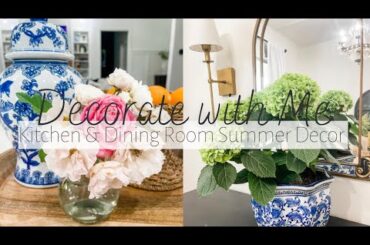 EARLY SUMMER DECORATE WITH ME!! Blue & White decor!