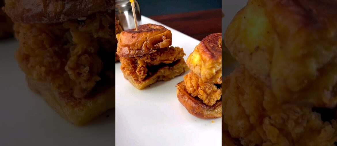 French Toast Chicken Sandwich #shorts #food #frenchtoast French Toast Chicken Sandwich #shorts #food #frenchtoast