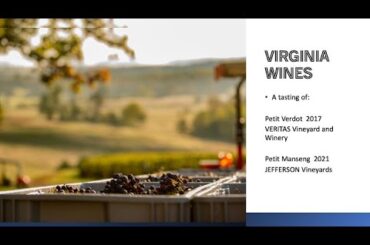 International Food, Wine, and Travel Writers Association (IFWTWA) webinar on Virginia Wines
