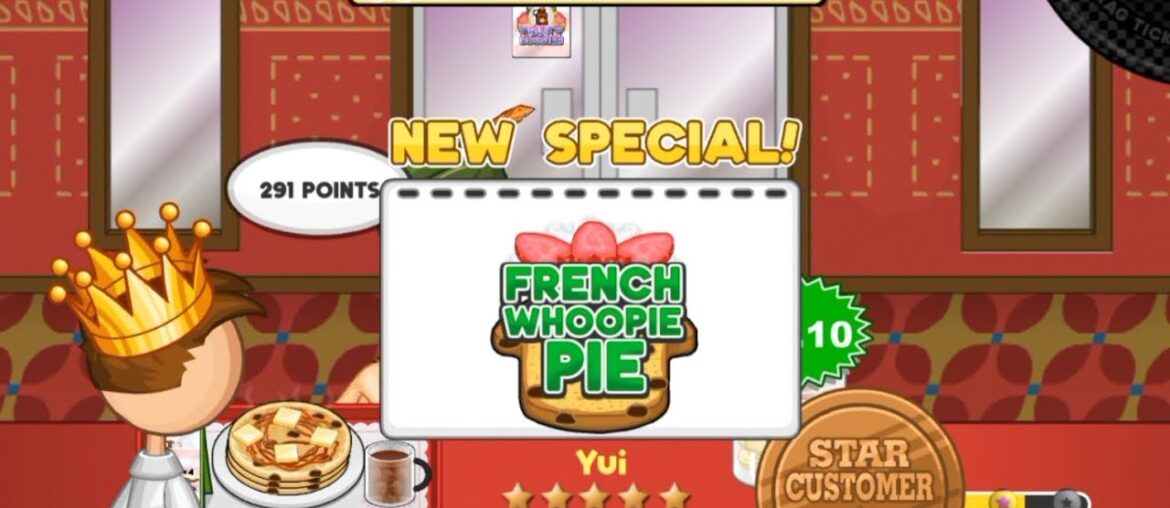 Papa's Pancakeria HD - Earn 40 Special Recipes From Customers - French Whoopie Pie - Rank 84