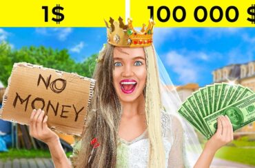 BROKE VS RICH VS SUPER RICH COUPLE || 100 Ways To Prepare for a Wedding by 123 GO! FOOD