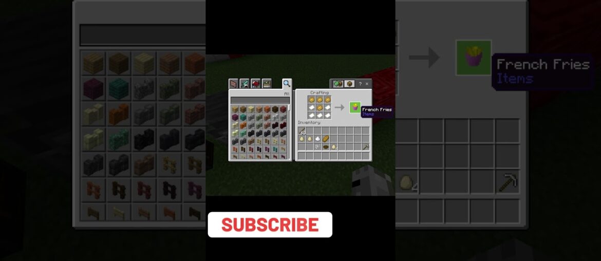 Minecraft French Fries Recipe #minecraft #fyp Minecraft French Fries Recipe #minecraft #fyp