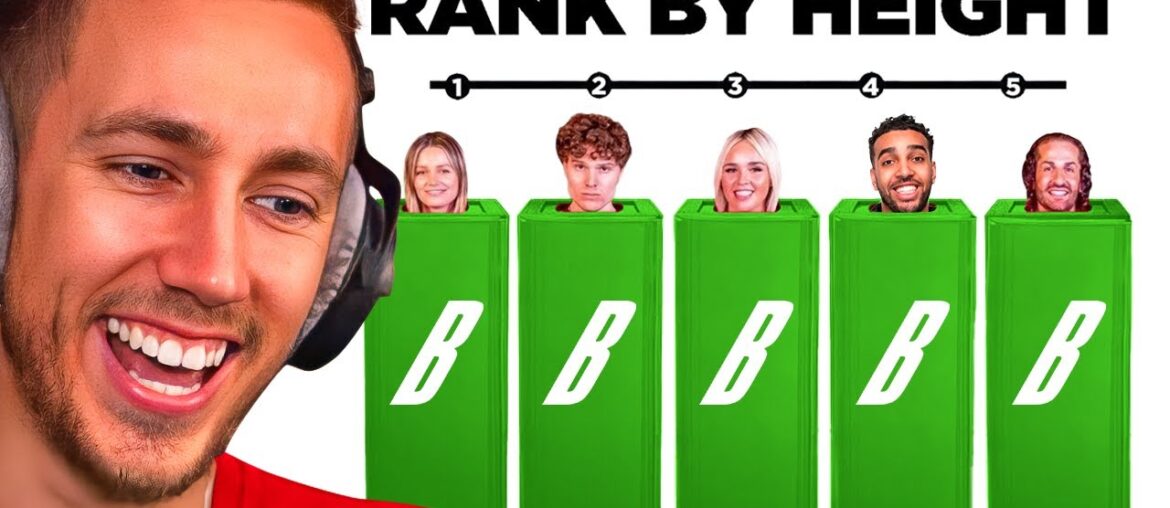 Miniminter Reacts To Ranking Strangers from Tallest to Shortest Miniminter Reacts To Ranking Strangers from Tallest to Shortest