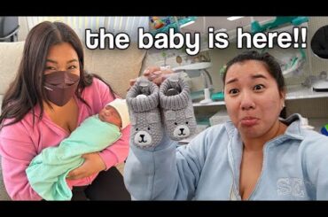 THE BABY IS HERE!! flying home from japan + making baby gifts!!