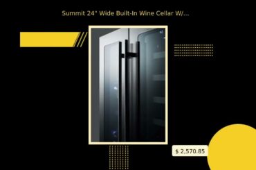 Summit 24" Wide Built-In Wine Cellar W/ Digital Thermostat In Stainless