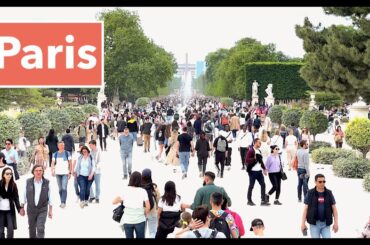 Paris France - HDR walking in Paris - Paris full of tourists - Spring 2023 - 4K HDR 60 fps