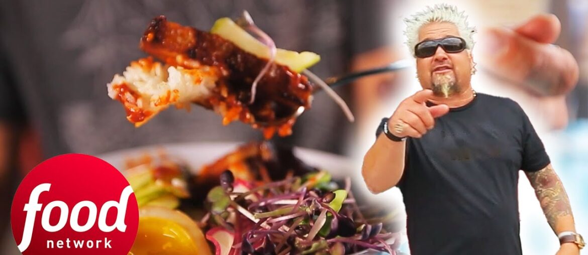 Guy Fieri WOWED By This 'Midwest Style' Korean Bibimbap!? | Diners, Drive-Ins & Dives