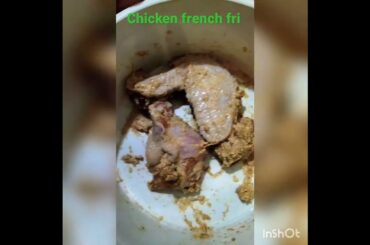 Chicken with French fries/#shorts #crispy #perfect #recipe