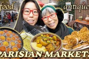 This Market in Paris is Over 400 Years Old! FOOD TOUR & Shopping at a French Flea Market