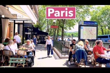 Paris France - HDR walking in Paris - Spring 2023 - Paris golden Triangle - 4K HDR 60 fps
