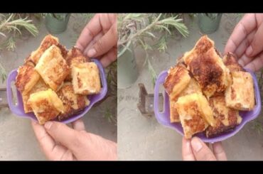 Mini  fluffy and delicious french toast | bread pudding recipe | Miniature Food