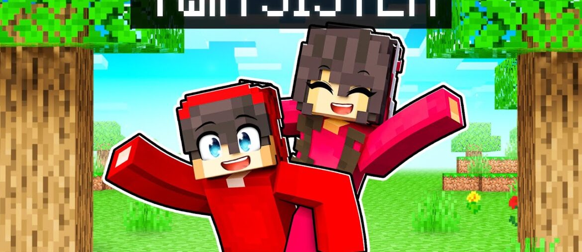 Playing Minecraft With My TWIN SISTER!