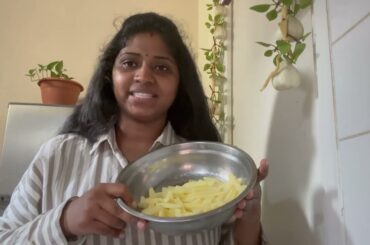 French fries recipe in Tamil / Potato Fries Recipe in Tamil / Crispy French fries recipe
