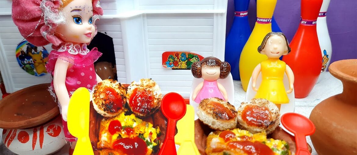 Miniature french omelette recipe + Butter Toast | Mini Foodkey Egg recipe | miniature cooking videos Miniature french omelette recipe + Butter Toast | Mini Foodkey Egg recipe | miniature cooking videos