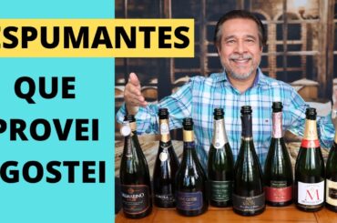 OITO ESPUMANTES QUE PROVEI E GOSTEI.