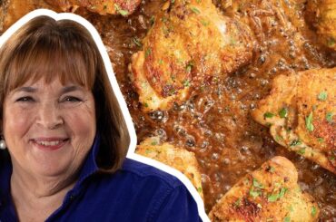 Crispy Chicken Thighs with Creamy Mustard Sauce | Barefoot Contessa: Cook Like a Pro | Food Network