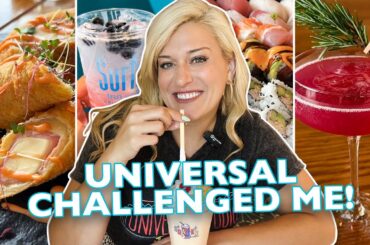 UNIVERSAL CHALLENGED ME: Review The Food At EVERY Hotel In ONE DAY | Universal Orlando