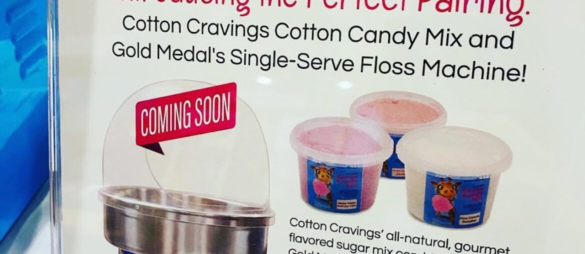 Cotton Cravings & Gold Medal Pair Up on an innovative new Cotton Candy Machine. It’s a GAME CHANGER