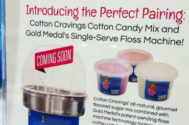Cotton Cravings & Gold Medal Pair Up on an innovative new Cotton Candy Machine. It’s a GAME CHANGER
