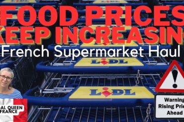 Food Prices Keep Increasing! French Supermarket Haul #shoppinghaul #foodprices  #costoflivingcrisis