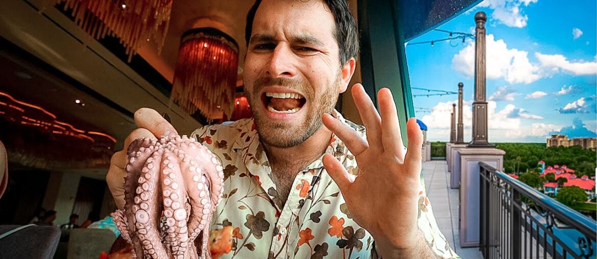 I Tried OCTOPUS At Topolinos For The FIRST TIME.  One OF Disney's BEST Signature Restaurants