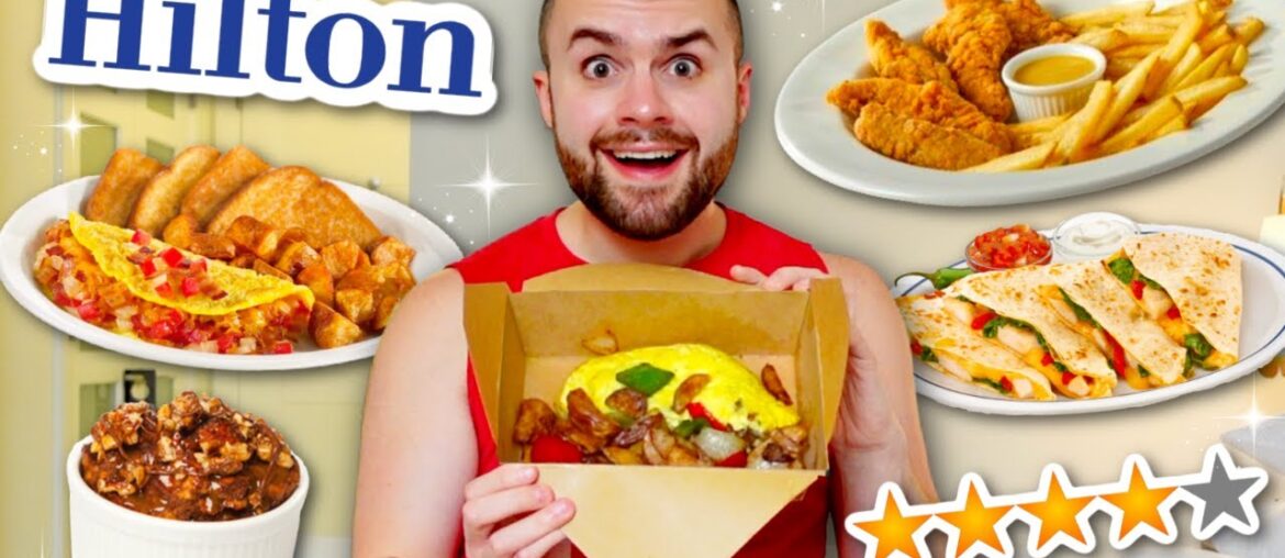 I only ate HILTON ROOM SERVICE for 24 HOURS! Hotel Menu Review! I only ate HILTON ROOM SERVICE for 24 HOURS! Hotel Menu Review!