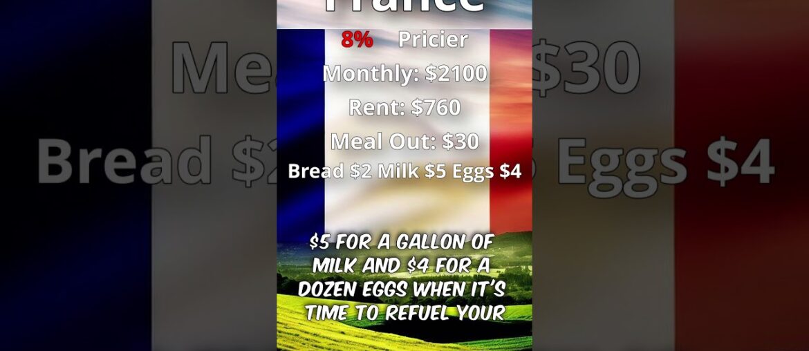 How Much to Move to France! Wine and Cheese!