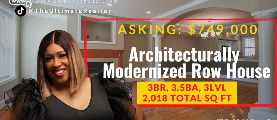 Architecturally Modernized Row House in Trinidad Neighborhood of NE, Washington, DC