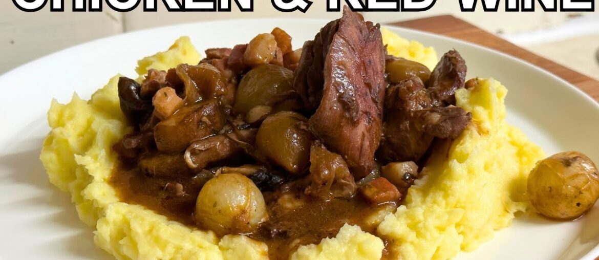 Chicken, Bacon & Red Wine. Coq au Vin Recipe Chicken, Bacon & Red Wine. Coq au Vin Recipe