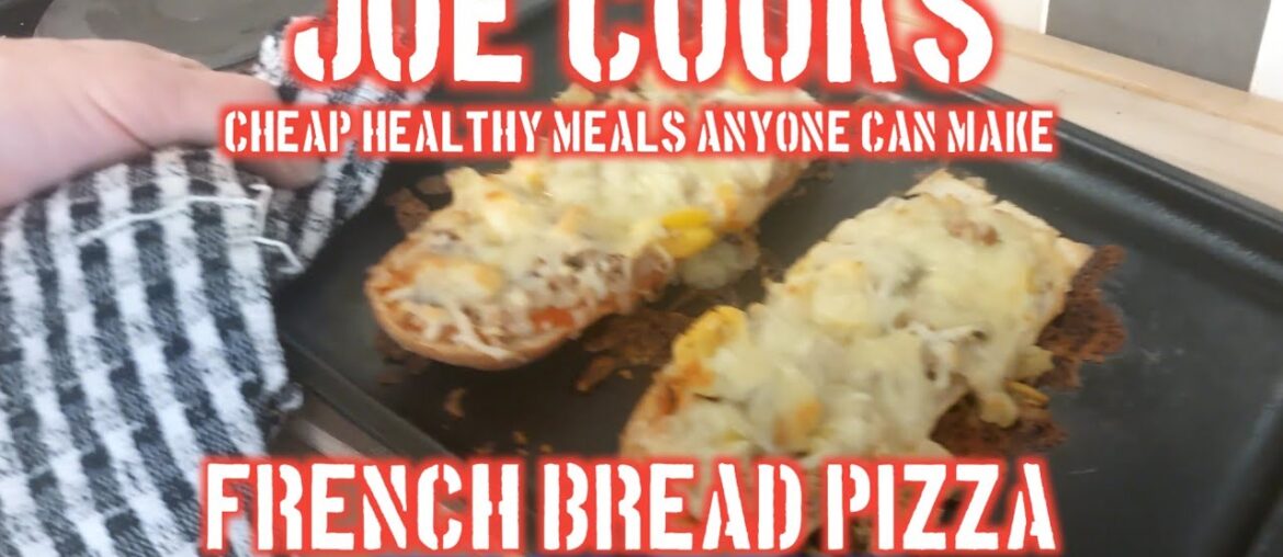 French Bread Pizza -  perfect for hot summer evenings. Quick and easy