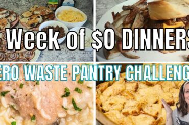 NO SPEND WEEK OF PANTRY MEALS/REAL LIFE MEAL IDEAS FOR LARGE FAMILY/PANTRY CHALLENGE
