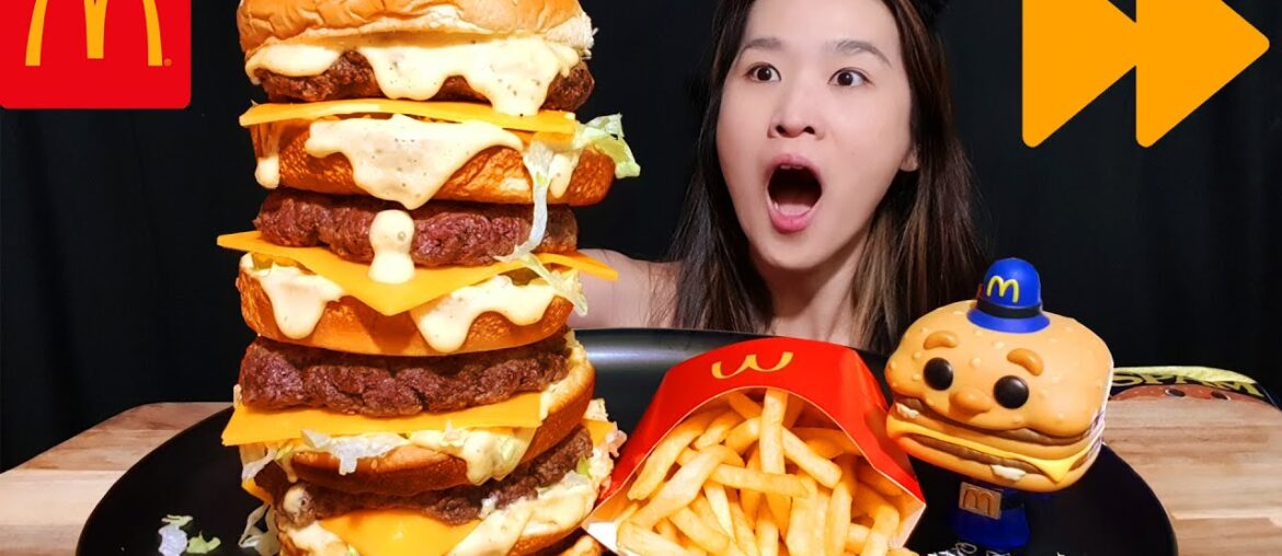 Express Mukbang: MEGA BIG MAC CHALLENGE! 5-Patty Big Mac Recipe & Mukbang Food Challenge Express Mukbang: MEGA BIG MAC CHALLENGE! 5-Patty Big Mac Recipe & Mukbang Food Challenge