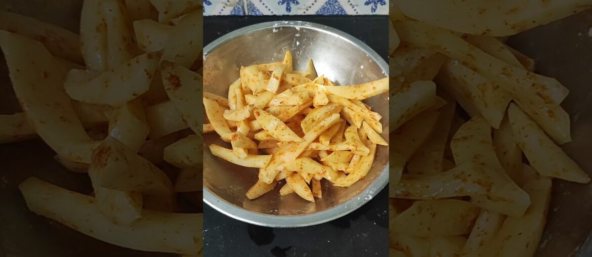 French fries recipe #frenchfries #eveningsnacks #shorts #potatorecipe