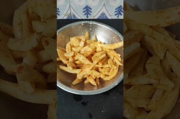 French fries recipe #frenchfries #eveningsnacks #shorts #potatorecipe