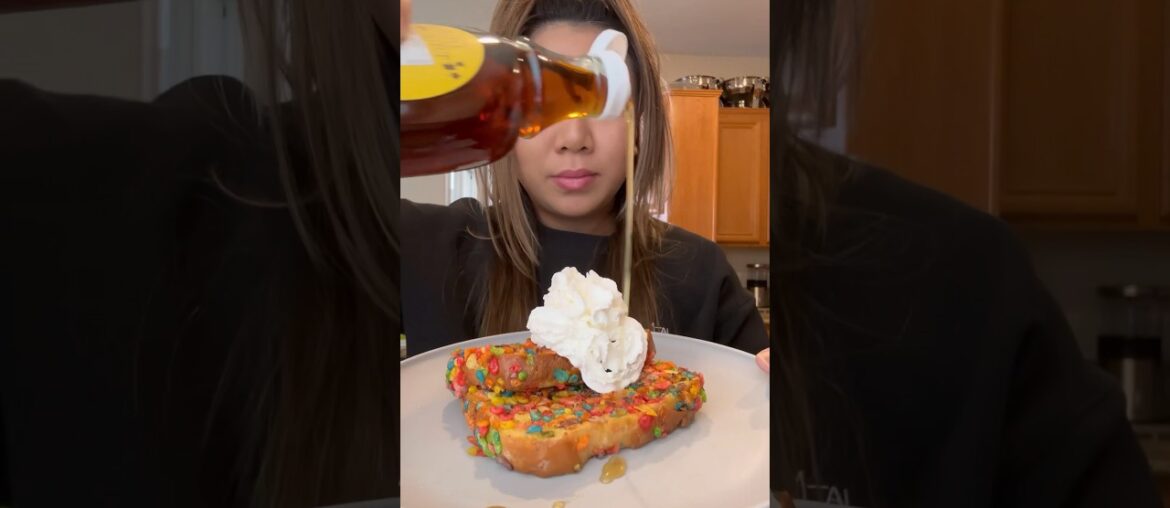 French Toast Series – Recipe #1 – Fruity Pebbles French Toast #easyrecipes #shortvideo #frenchtoast French Toast Series - Recipe #1 - Fruity Pebbles French Toast #easyrecipes #shortvideo #frenchtoast