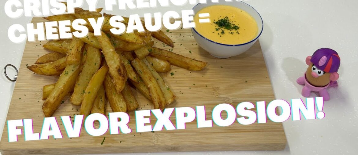 Crispy Delights: Mastering the Art of Perfect French Fries with Cheesy Sauce!