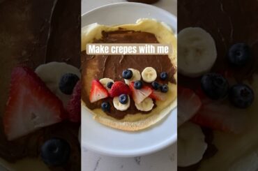 Make Crepes with me #recipe #crepe #french #breakfast #food #shorts
